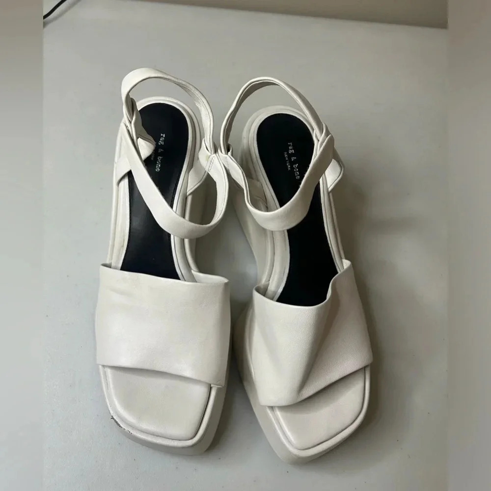 Rag & Bone Byron Platform Wedge Sandal In Antique… - image 4